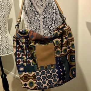 Gianni Nortaro Italian Leather & Fabric Purse